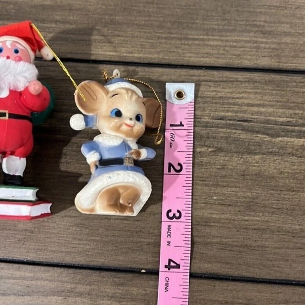 Lot of 5 vintage Christmas ornaments